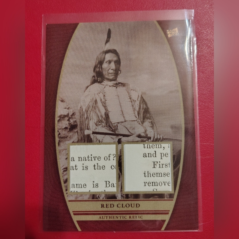 Red Cloud 2024 Pieces of the Past Authentic Relic #DR-RC